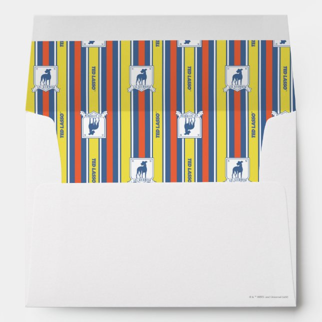 Ted Lasso | AFC Richmond Logo Stripe Pattern Envelope (Back (Bottom))