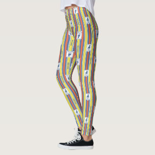 Ted Lasso   AFC Richmond Logo Stripe Pattern Leggings