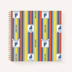Ted Lasso   AFC Richmond Logo Stripe Pattern Notebook