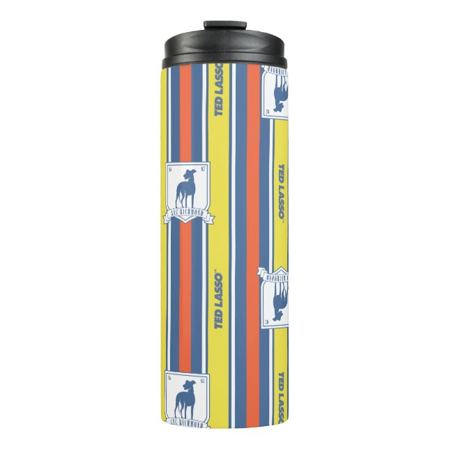 Ted Lasso | AFC Richmond Logo Stripe Pattern Thermal Tumbler (Front)