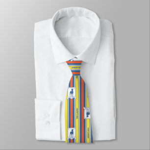 Ted Lasso AFC Richmond Logo Stripe Pattern Tie
