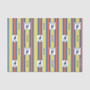 Ted Lasso   AFC Richmond Logo Stripe Pattern Tissue Paper