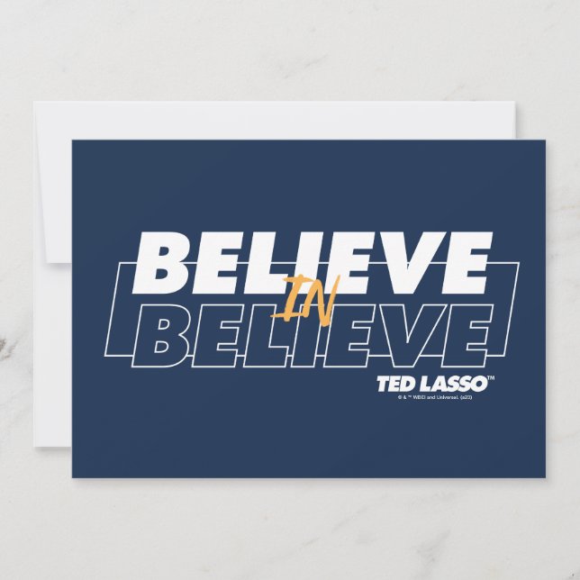 Ted Lasso | Believe in Believe Card (Front)