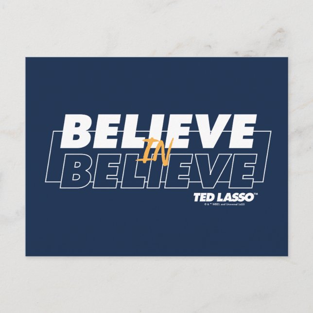 Ted Lasso | Believe in Believe Postcard (Front)
