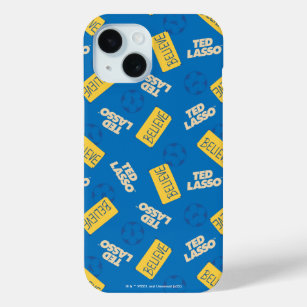 Ted Lasso   Believe Sign and Ball Toss Pattern iPhone 15 Case