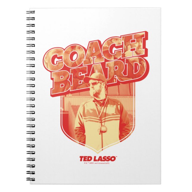 Ted Lasso | Coach Beard Badge Notebook (Front)