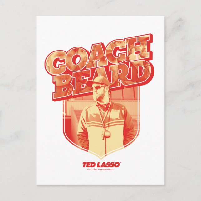 Ted Lasso | Coach Beard Badge Postcard (Front)