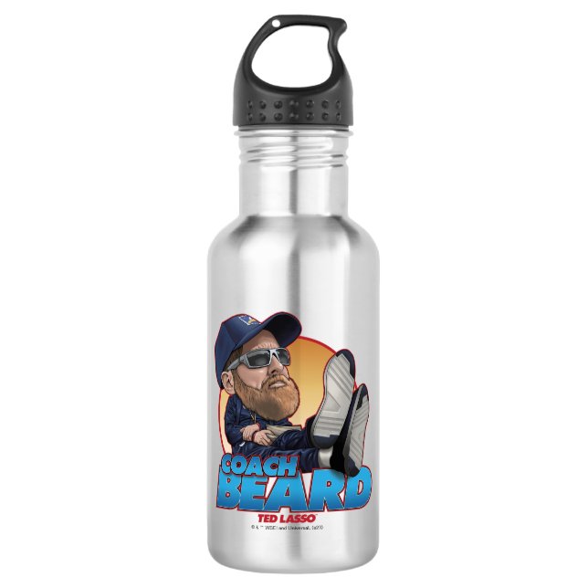 Ted Lasso | Coach Beard Bobblehead 532 Ml Water Bottle (Front)