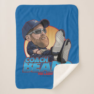 Ted Lasso Coach Beard Bobblehead Sherpa Blanket
