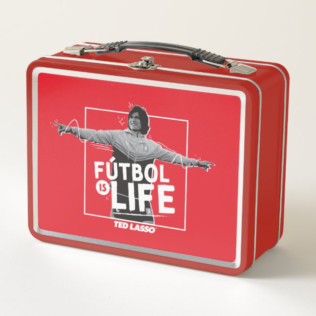 Ted Lasso | Dani Rojas Fútbol is Life Metal Lunch Box (Front)