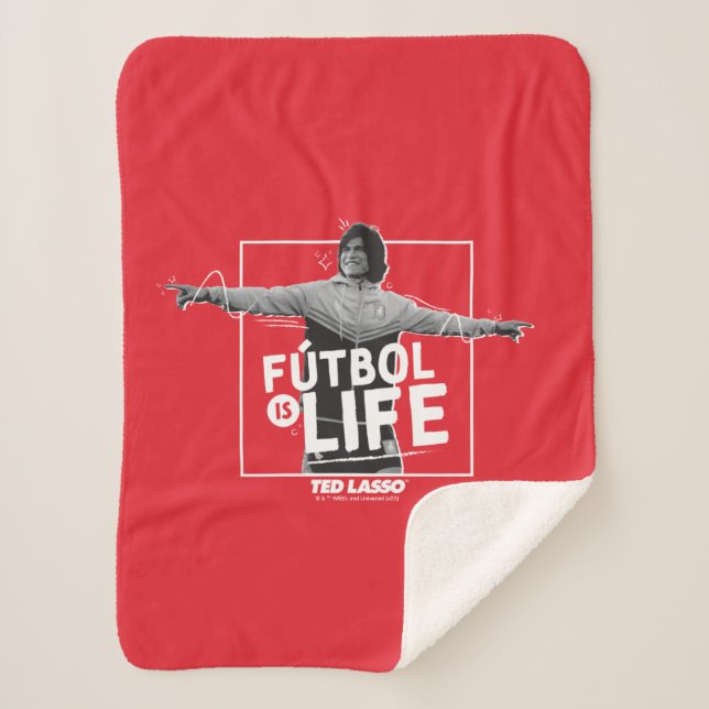 Ted Lasso | Dani Rojas Fútbol is Life Sherpa Blanket (Front)