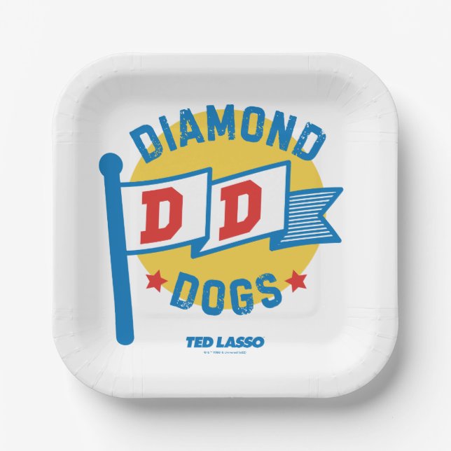 Ted Lasso | Diamond Dogs Paper Plate (Front)