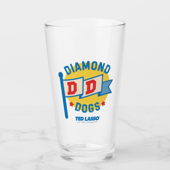Ted Lasso | Diamond Dogs Pennant Graphic Glass (Front)