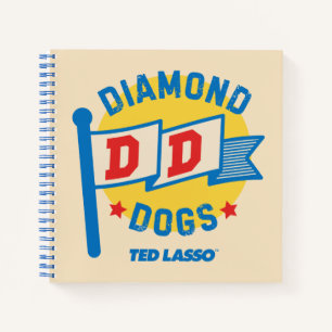Ted Lasso Diamond Dogs Pennant Graphic Notebook