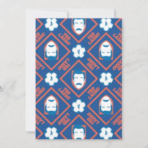 Ted Lasso   Face and Ball Diamond Pattern Card