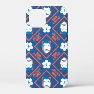 Ted Lasso   Face and Ball Diamond Pattern iPhone 12 Mini Case