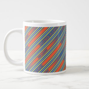 Ted Lasso   Fútbol is Life Stripe Pattern Large Coffee Mug