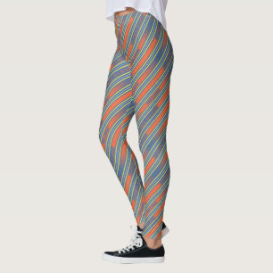 Ted Lasso Fútbol is Life Stripe Pattern Leggings