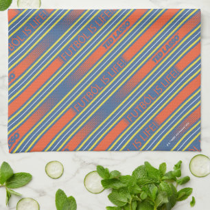 Ted Lasso   Fútbol is Life Stripe Pattern Tea Towel