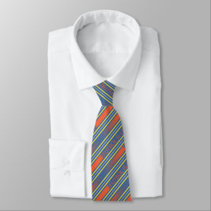 Ted Lasso   Fútbol is Life Stripe Pattern Tie