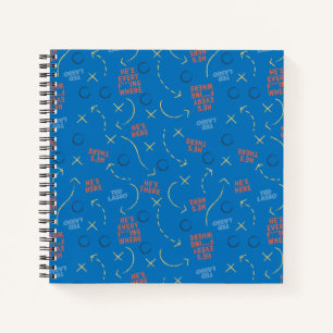 Ted Lasso   He's Here He's There Playbook Pattern Notebook