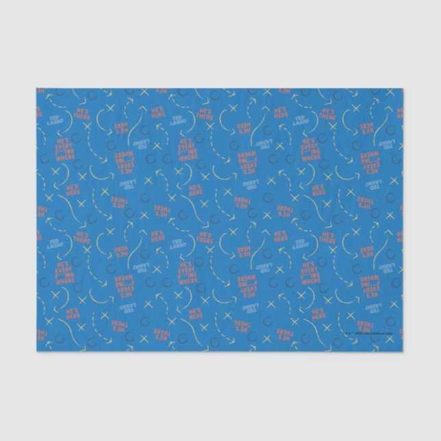 Ted Lasso | He's Here He's There Playbook Pattern Tissue Paper (Front)