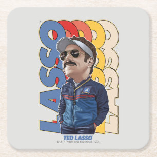 Ted Lasso Lasso Bobblehead Square Paper Coaster