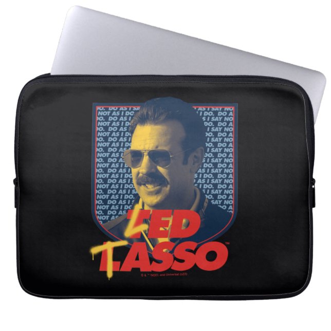 Ted Lasso | Led Tasso Badge Laptop Sleeve (Front)