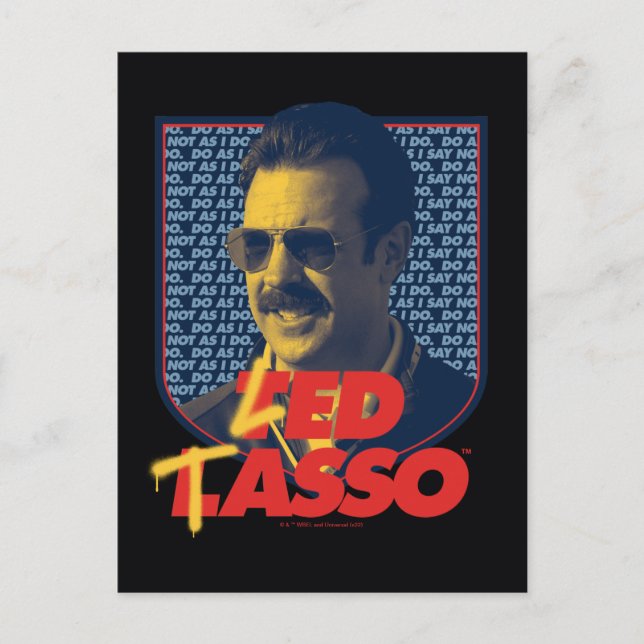 Ted Lasso | Led Tasso Badge Postcard (Front)