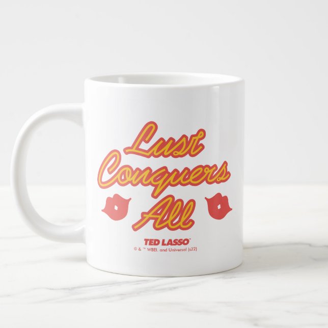 Ted Lasso | Lust Conquers All Large Coffee Mug (Left)