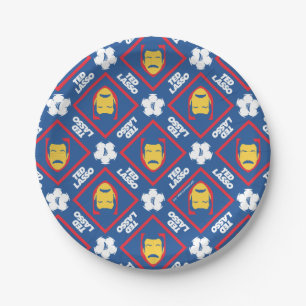 Ted Lasso Pattern Paper Plate