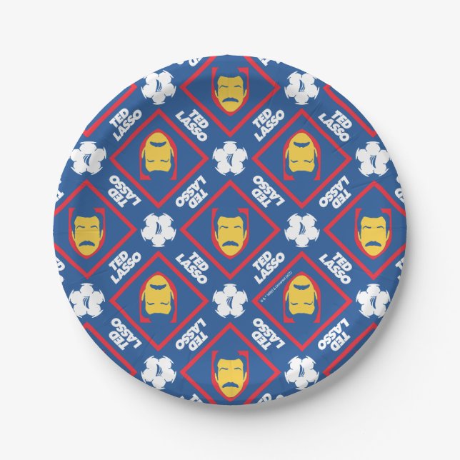 Ted Lasso Pattern Paper Plate (Front)