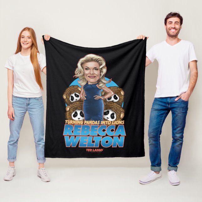 Ted Lasso | Rebecca Welton Bobblehead Fleece Blanket (In Situ)