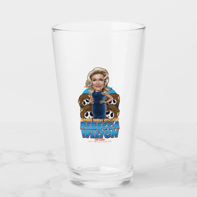 Ted Lasso | Rebecca Welton Bobblehead Glass (Front)
