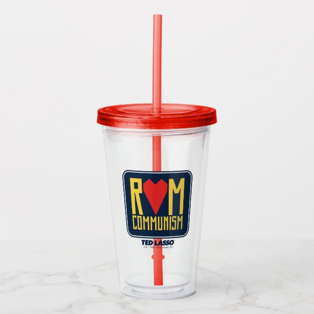 Ted Lasso | Rom Communism Graphic Acrylic Tumbler (Front)