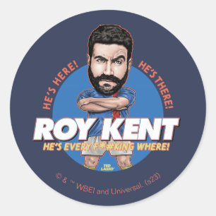 Ted Lasso   Roy Kent Bobblehead Classic Round Sticker
