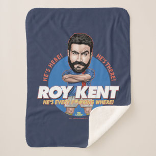 Ted Lasso   Roy Kent Bobblehead Sherpa Blanket