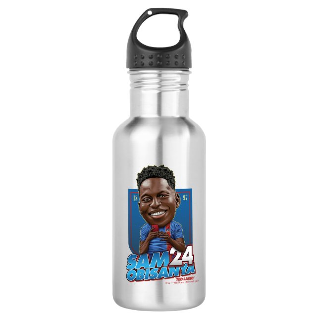 Ted Lasso | Sam Obisanya Bobblehead 532 Ml Water Bottle (Front)