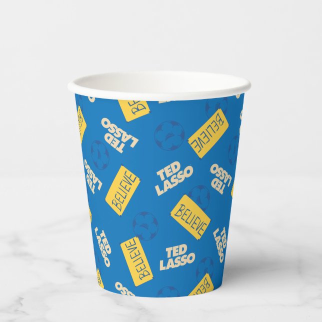 Ted Lasso Soccer Pattern Paper Cups (Front)