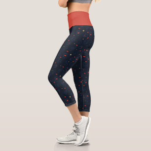 Ted Lasso   Tea and Biscuit Icon Toss Pattern Capri Leggings
