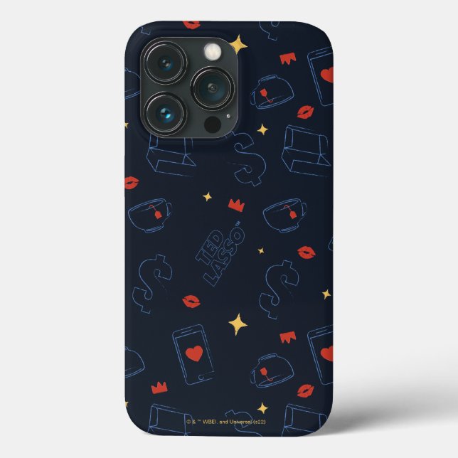 Ted Lasso | Tea and Biscuit Icon Toss Pattern Case-Mate iPhone Case (Back)