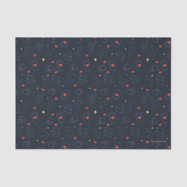 Ted Lasso | Tea and Biscuit Icon Toss Pattern Tissue Paper (Front)
