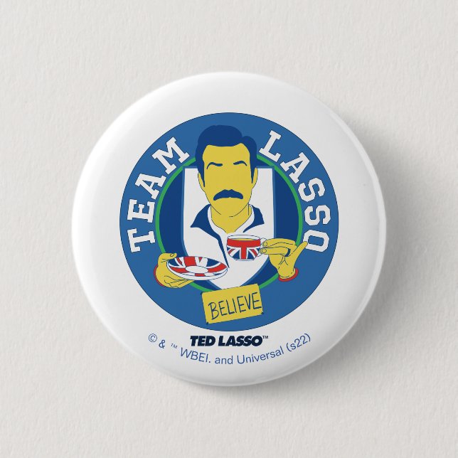 Ted Lasso | Team Lasso Tea Iconic Avatar 6 Cm Round Badge (Front)