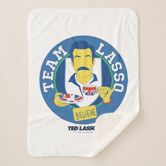 Ted Lasso | Team Lasso Tea Iconic Avatar Sherpa Blanket (Front)