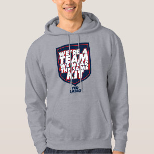 Ted Lasso   We're A Team Typography Graphic Hoodie
