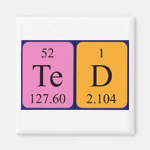 Ted periodic table name magnet