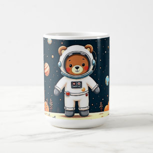 Teddy Astronaut Planet Stroll Coffee Mug