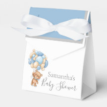 Teddy Balloon Bearly Wait Favour Box