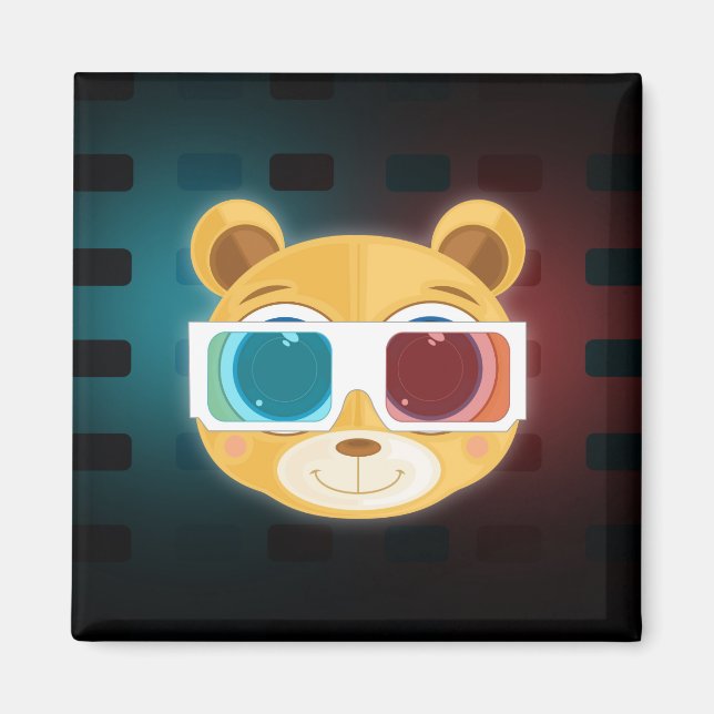 Teddy Bear - 3D Magnet (Front)