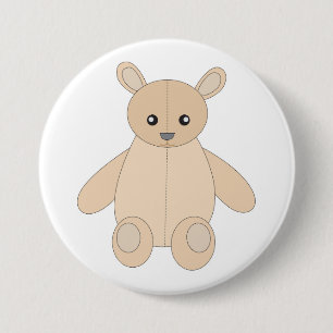 Teddy Bear 7.5 Cm Round Badge